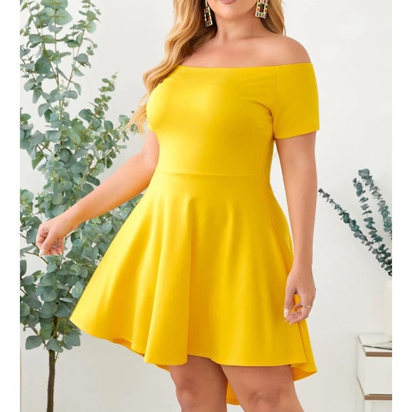 NWOT Sarin Mathews off the shoulder high low dress - Picture 2 of 13